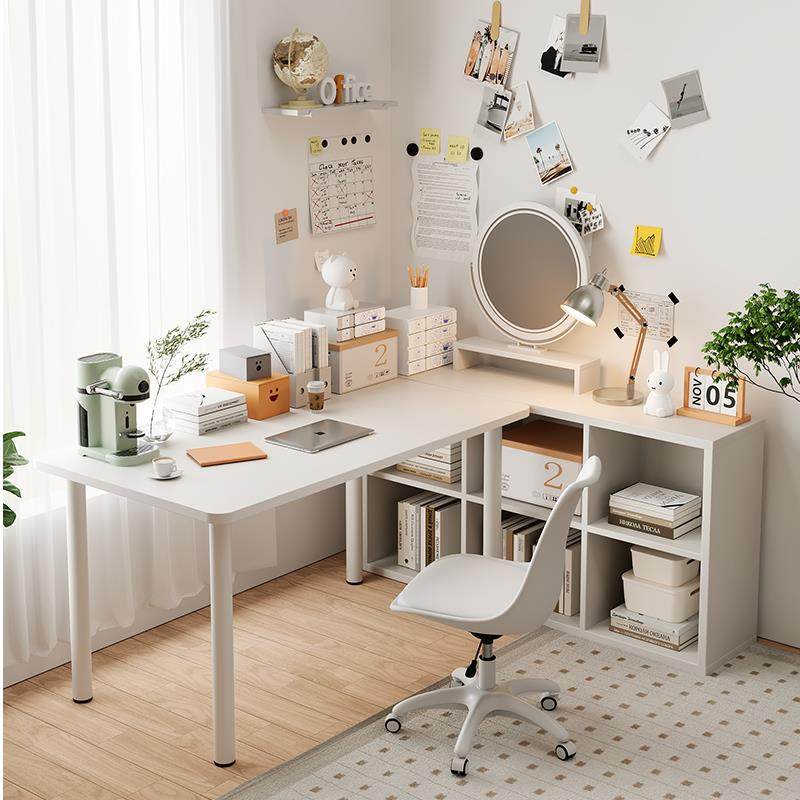 电脑桌办公桌子家用简易写字台书桌卧室长条桌学习桌化妆桌可定