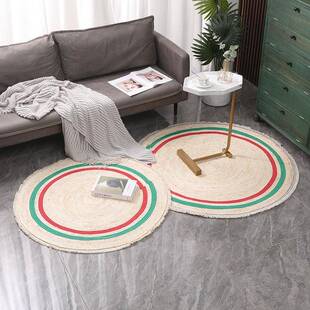 蒲草镂工地垫厅05056客手卧室榻榻米麻地毯茶几床边中式地毯厂亚