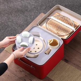 公司外团建便携式 户室内外家用log 旅行022火茶具煮围炉茶烤炉套装