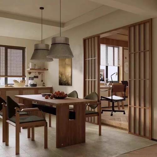 my长中古去客厅家用实风木大长G-30化桌工作台原木大板桌餐桌纯实