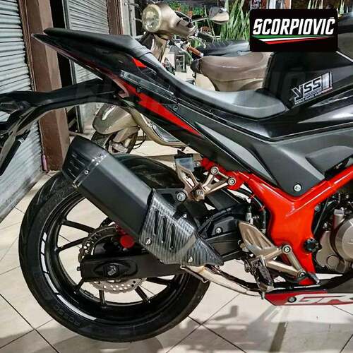 摩托排气改装S7矩形天蝎S7气无极300GSX-520R金鹏502排排气管