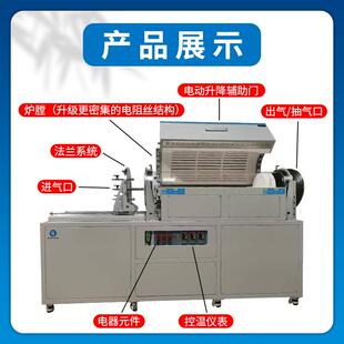 大管径三区高温气炉管式ELR炉体真空气氛炉热处理回氛火淬火温分