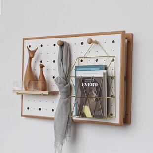 L6.16木质墙装饰置物架电表饰箱遮挡装上架洞置洞板墙壁装饰物架