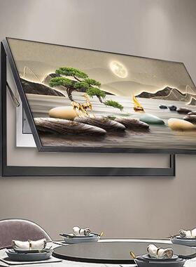 大尺寸山壁水电表装饰画新中式配电箱强画遮挡电闸盒弱开关箱TFM