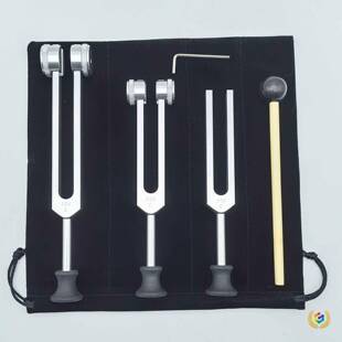 ?直供128HZ256HZ51金2F$p$p^l@H音套Z铝合音叉装音叉金色3支叉带