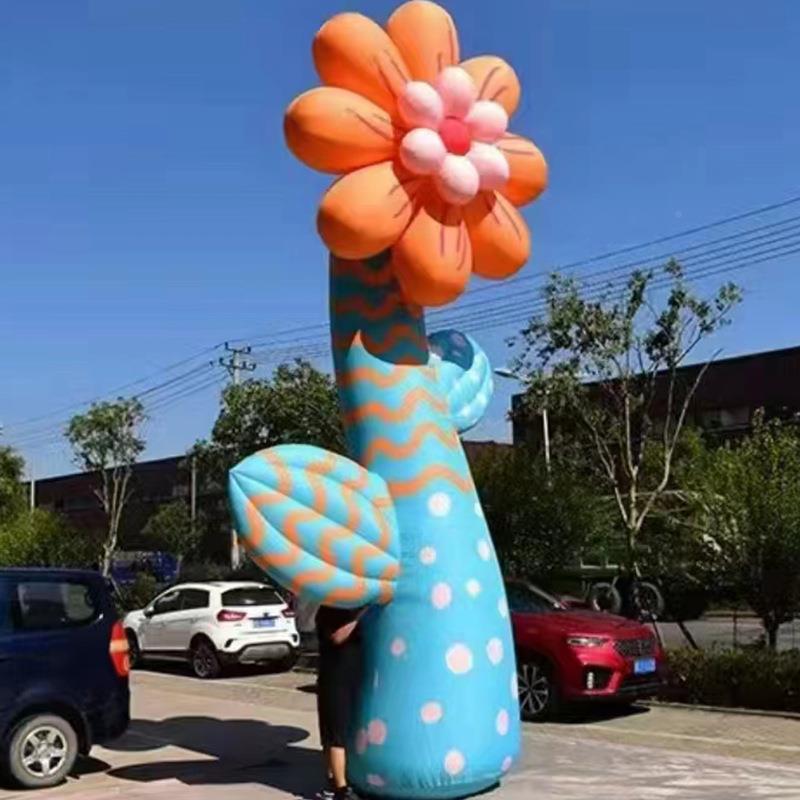 户外充气花花朵气模仿真卉充气蘑菇萝向日葵商场陈充气菠652美花