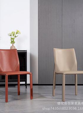 家背直供意式设餐椅家用卧室书COV椅酒店餐厅椅子厂靠计师椅子马
