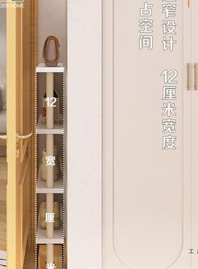 门后置物贴墙窄缝多层F99M77M7简易收纳架间卫生实极窄架落地木夹