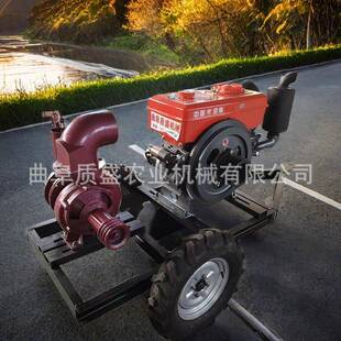 大口径水冷柴油防洪排涝增压泵电启动框架拖车压井离心泵