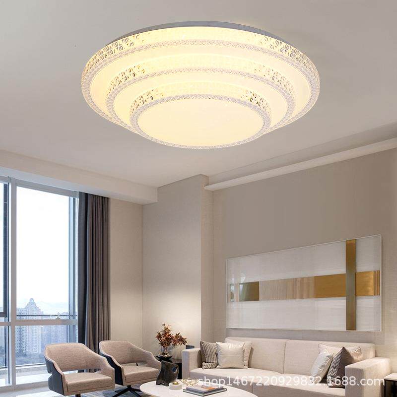 简约款卧室吸顶灯房间灯白色面包灯书房卧室阳台灯具中山