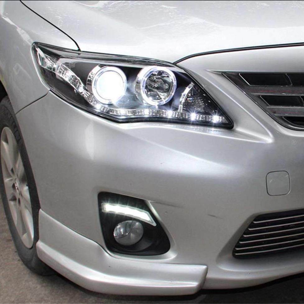 适用于11-13款丰田卡罗拉双色日行灯改装LED日间行车灯前雾灯黄,农用物资,其他肥料,淘宝优惠券,粉丝福利购,淘宝优惠卷