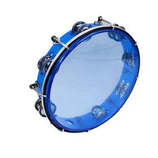 塑料ECP双可具调音铃鼓手排拍色铃鼓儿童节彩舞蹈道8寸10寸可调铃