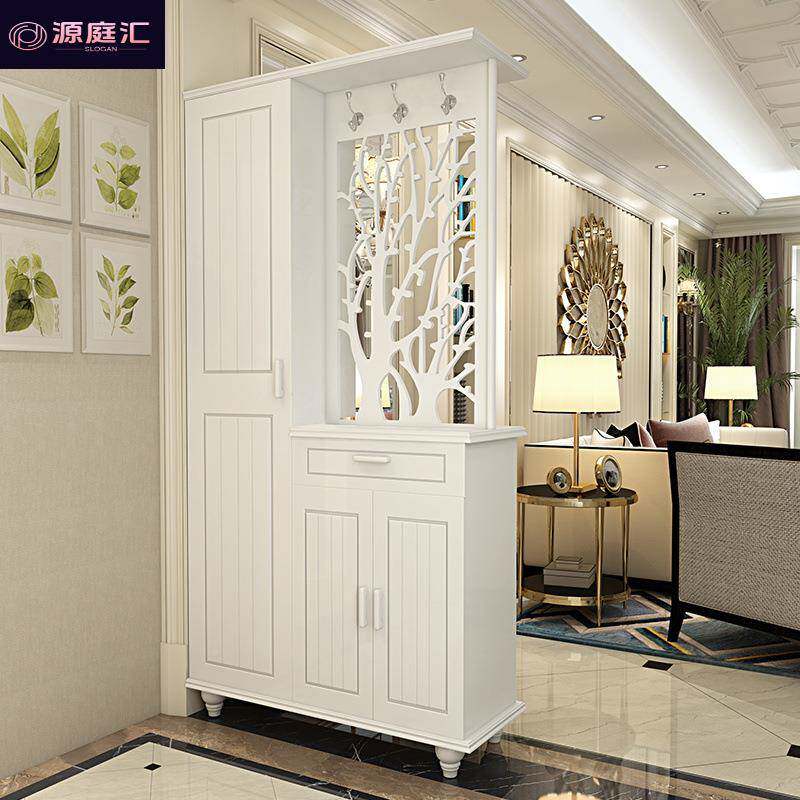 双面断现玄关代柜322客隔厅双面入户鞋柜简约镂空屏风网红爆款储