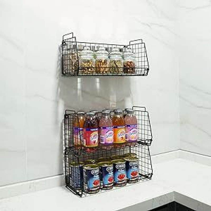 厂家现货厨房杂物盐酱多层零食收纳置物架墙醋上多功能油挂架调味,收纳整理,书桌收纳置物架,淘宝优惠券,粉丝福利购,淘宝优惠卷