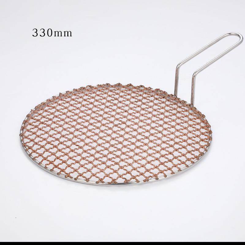 30mm商用烧烤网不钢加粗烤肉网子家锈用3不粘烤网铜烧烤篦圆F9676