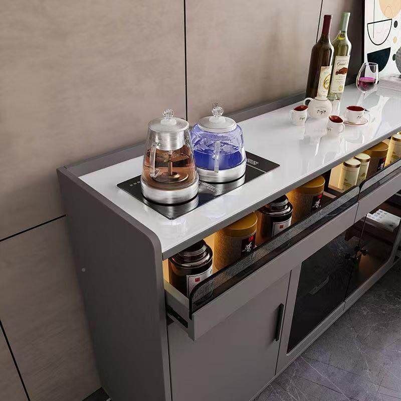 茶吧沙发用旁餐边柜一体机2024新款家柜子小型台式桌面至BFJ水下