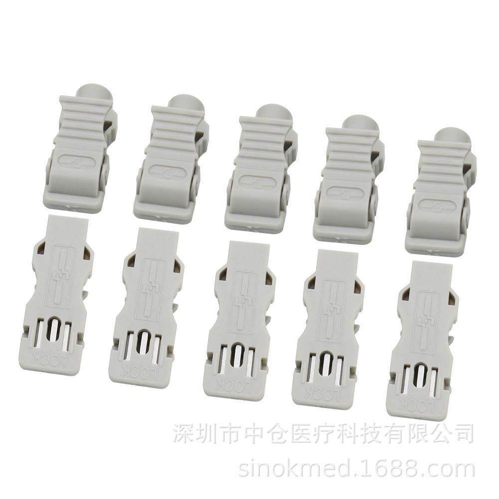 心电图机电极片夹子心电图机导联线3.0直插针转换头配件