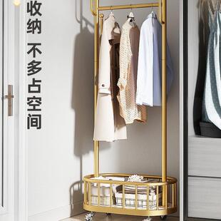 可移动铁艺衣帽架仙人掌落地衣架置物架轻奢卧室架子晾衣架