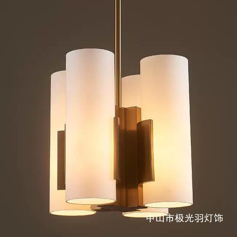 后现代简约设计师北欧样板房客厅吊灯创意金属卧室书房不锈钢灯具