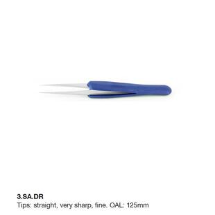 ideal 镊子 tek镊子3.SA.DR防静电橡胶手柄镊子微电子组装