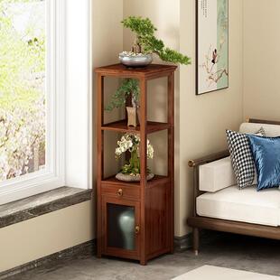 花架子客厅落地式花盆托架非实木多功能植物摆放架现代简约置物架