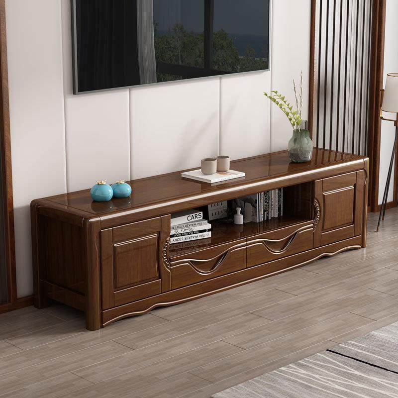 新中式实木电视柜1.2米客厅家用2.0地柜卧室储物柜家具简约矮柜