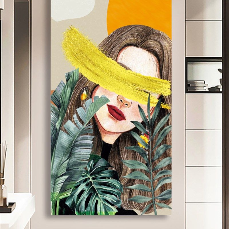 轻奢玄关过道自粘墙纸装饰画人物背景墙墙画卧室贴纸美化墙面贴画,家居饰品,软装墙贴,淘宝优惠券,粉丝福利购,淘宝优惠卷