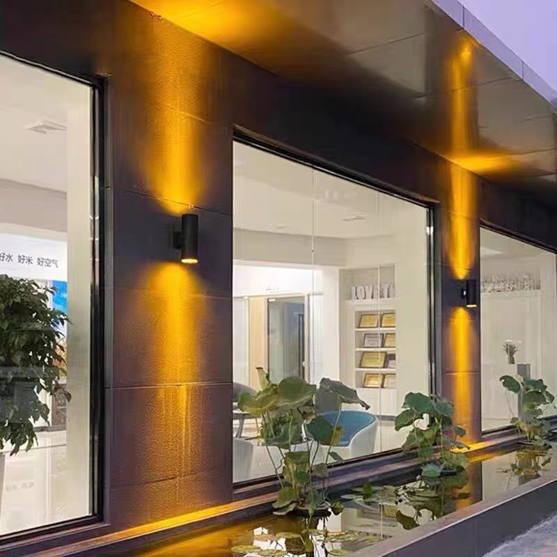 户外壁灯防水外墙洗墙灯酒店大门口上下双头柱子室外双向led射灯,家装灯饰光源,壁灯,淘宝优惠券,粉丝福利购,淘宝优惠卷