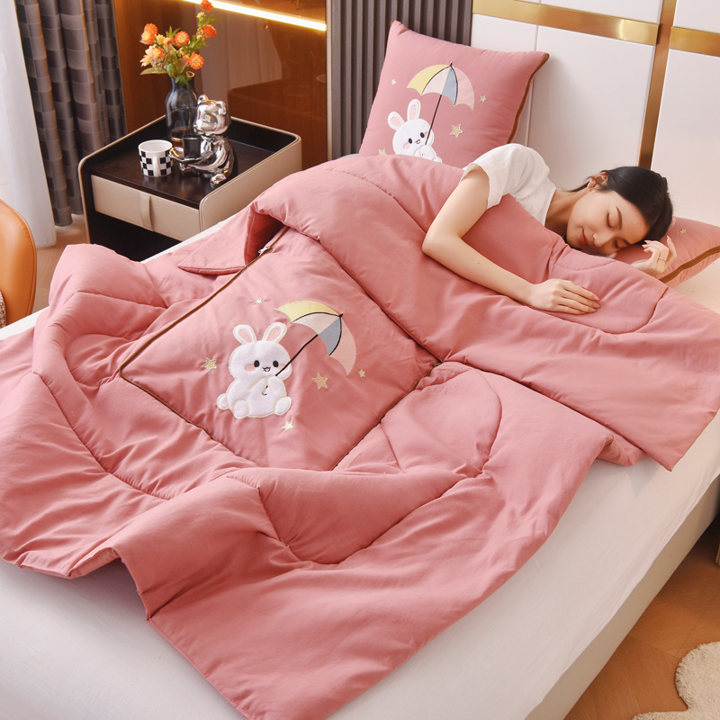 抱枕被子两用二合一加厚折叠汽车载枕头被办公室午睡空调毯子靠垫