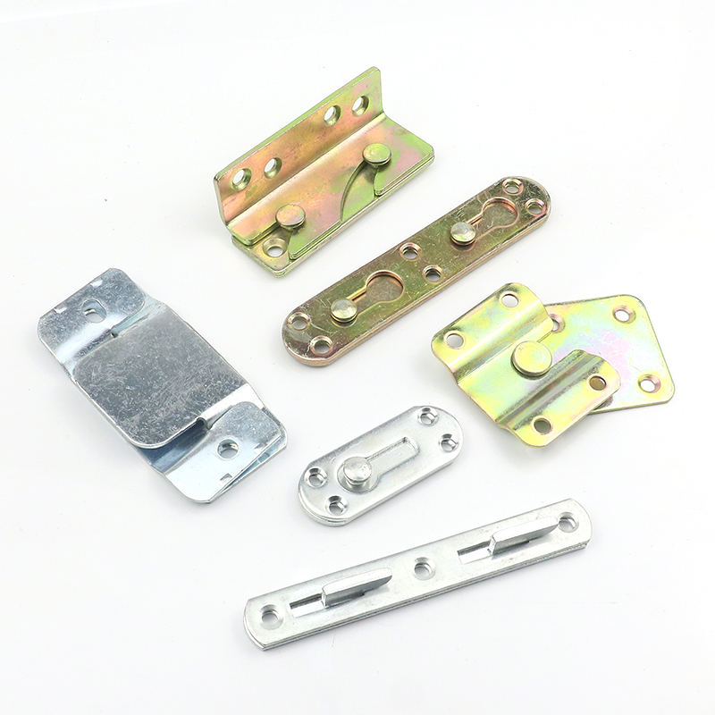 床挂扣插件重型床角码角铁连接件镜框挂画固定木床架家具五金配件