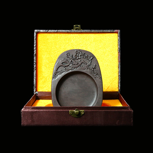 赋比兴 国家非遗 肇庆端砚砚台《和谐之春》宋坑砚台 5寸正宗老坑