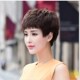 2021中老年假发女短发中年女士时尚 短卷发整体发套女假发女真人发