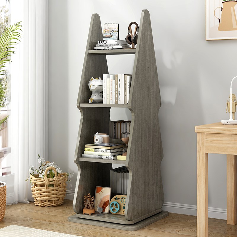 旋转书架儿童置物架客厅卧室落地多层展示架子幼儿园大容量绘本架