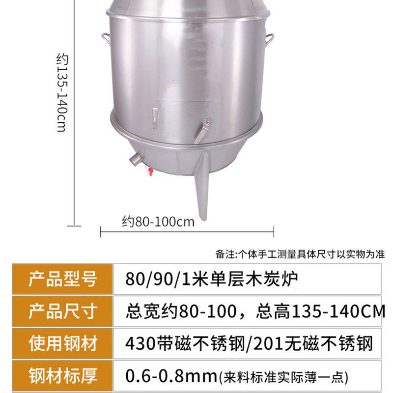 佳美80商用单层烤鸭炉1米木炭烧鸭炉烤鸡炉不锈钢烧肉鹅羊脚吊炉