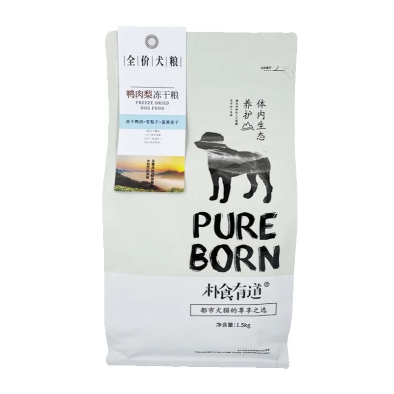 朴食有道鸭肉梨冻干粮狗粮成犬幼犬博美柴犬泰迪缓解泪痕适口佳