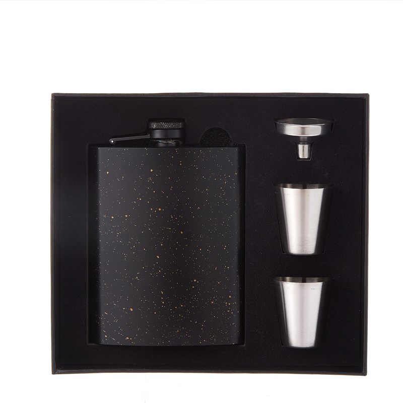 304不锈钢随身酒壶高档加厚扁酒壶半斤家用便携酒具创意礼品酒壶