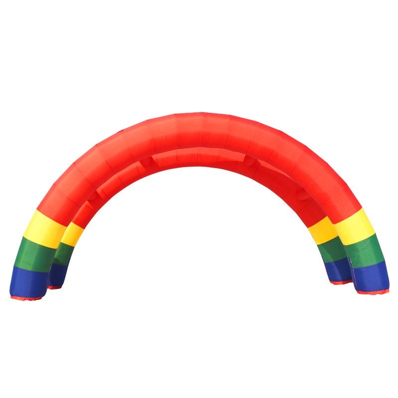 6米8米10米双拱连拱充气拱门帐篷开业充气拱门广告气模婚庆彩虹门