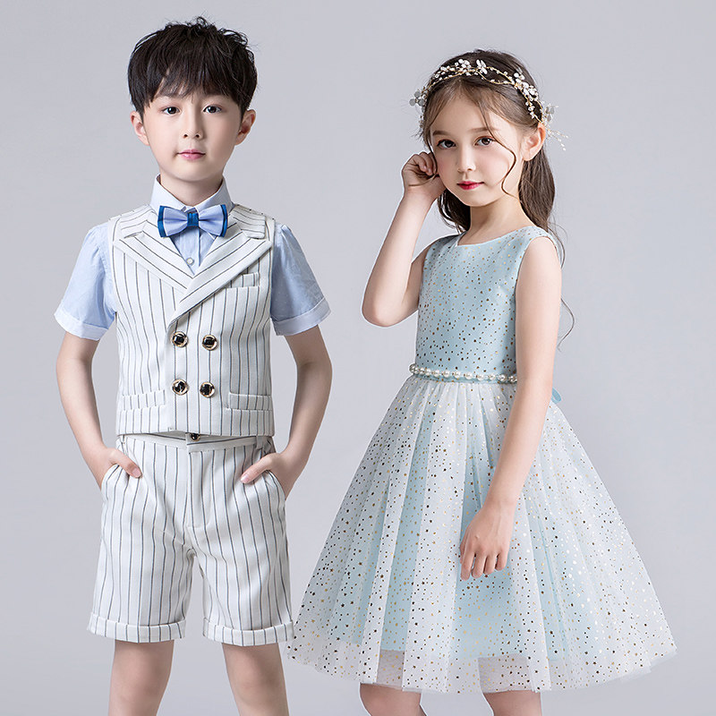 六一男女儿童表演出服中小学生衬衣夏套装舞蹈幼儿园大合唱礼服裙,童装/婴儿装/亲子装,儿童演出服,淘宝优惠券,粉丝福利购,淘宝优惠卷