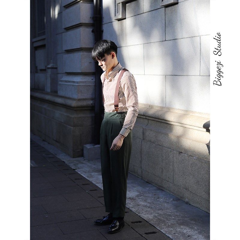 [多色]意式复古泡泡纱长尖领免烫修身文艺 英伦商务长袖条纹衬衫,男装,衬衫,淘宝优惠券,粉丝福利购,淘宝优惠卷