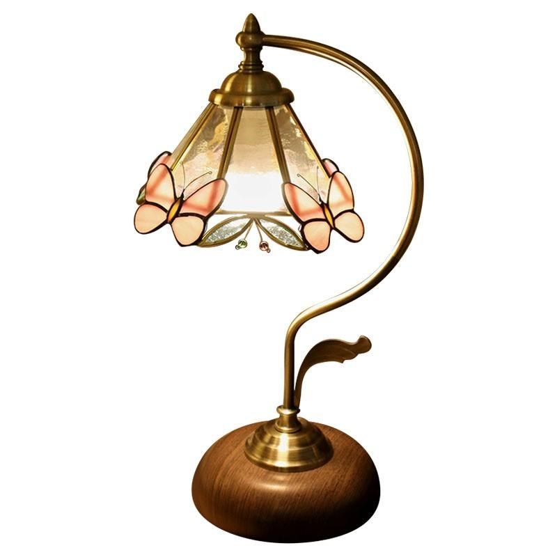 中古风台灯法式复古卧室床头灯温馨浪漫蝴蝶装饰灯美式乡村小夜灯,家装灯饰光源,装饰台灯,淘宝优惠券,粉丝福利购,淘宝优惠卷