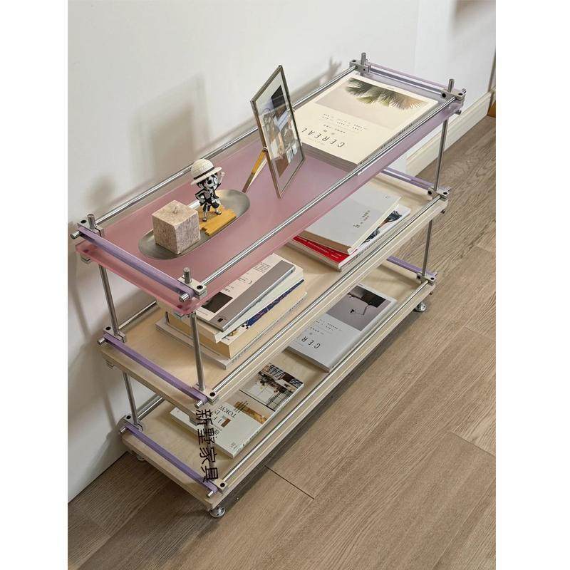 中古风桦木多层隔板置物架落地式光轴海洋板陈列架彩色亚克力书架,农用物资,其他肥料,淘宝优惠券,粉丝福利购,淘宝优惠卷