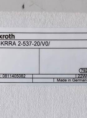 0811405082VT-KRRA2-537-20/V0/#Rexroth//力士乐