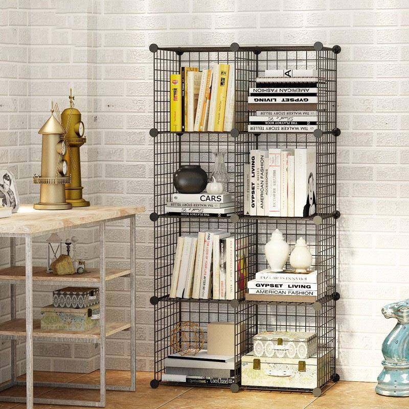 简易置物架客厅书架简约落地收纳架子铁艺收纳柜子铁网置物架,鲜花速递/花卉仿真/绿植园艺,割草机/草坪机,淘宝优惠券,粉丝福利购,淘宝优惠卷