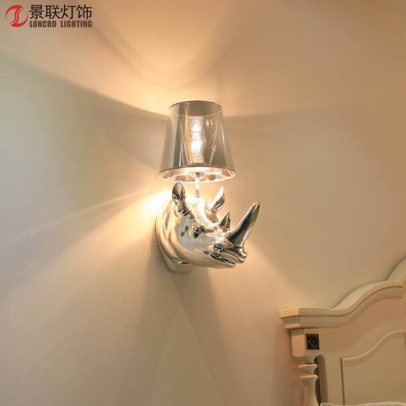 美式乡村犀牛头壁灯客厅卧室灯欧式墙壁灯创意酒吧ktv家,农用物资,其他肥料,淘宝优惠券,粉丝福利购,淘宝优惠卷