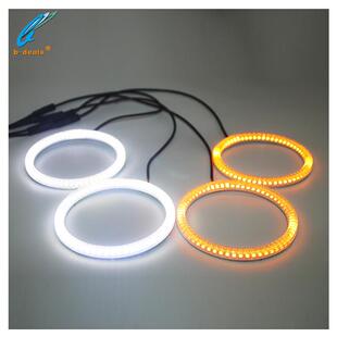 超亮白+黄带转向功能SMD3528双色天使眼光环