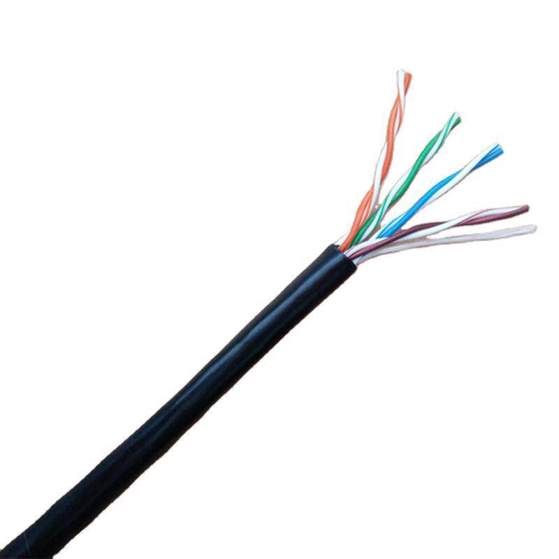 CAT5EUTP24AWGCCA黑色超五类0.50铜包铝非屏蔽网线305米/箱