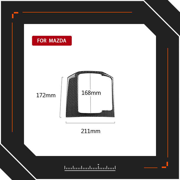 适用马自达CX-5CX-8碳纤维排档位面板装饰内饰汽车改装配件中控制