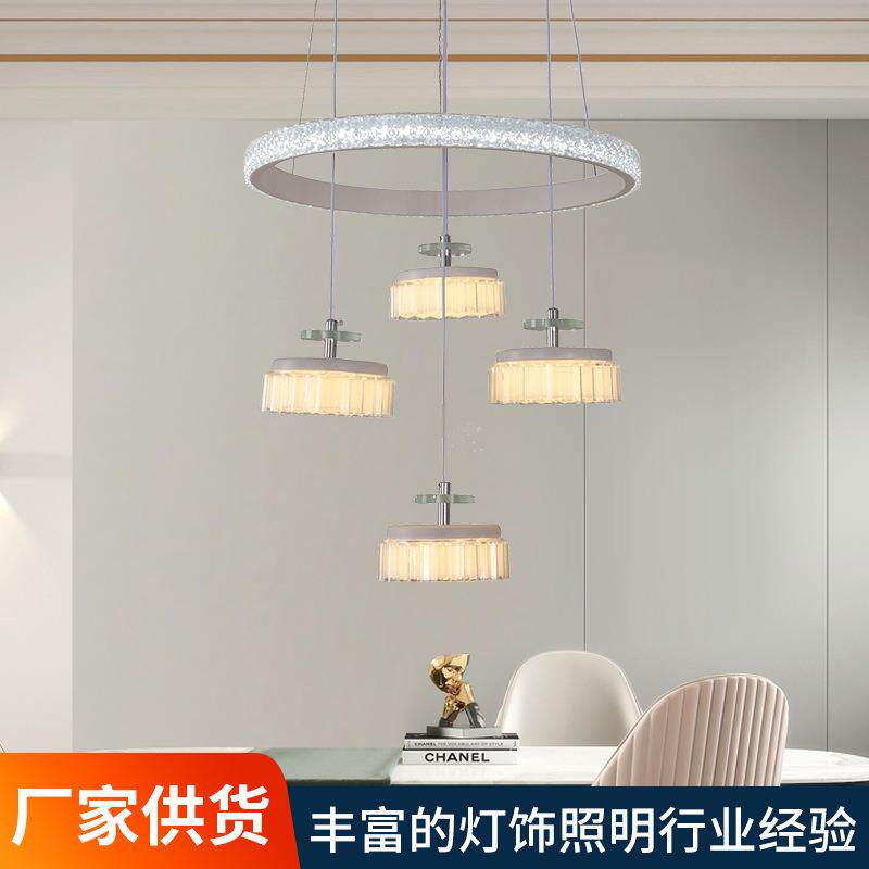南瓜led餐厅灯吊灯现代简约北欧饭厅餐桌灯吧台个性创意设计师灯