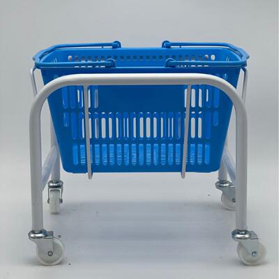 零食店物篮底篮子超市物39890购座篮托金属架子篮子架存放车白色