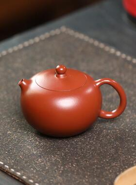 宜兴紫102240豆砂壶源头厂家原矿蔻泥豆西施礼壶150cc朱茶具品刻